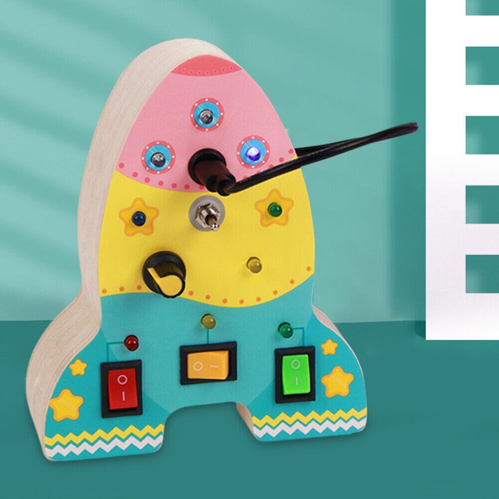 Tableau Montessori - BusyBoardCircuit™ - Fusée - Bébé Chérie