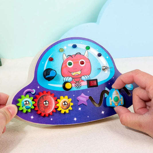 Tableau Montessori - BusyBoardCircuit™ - OVNI - Bébé Chérie
