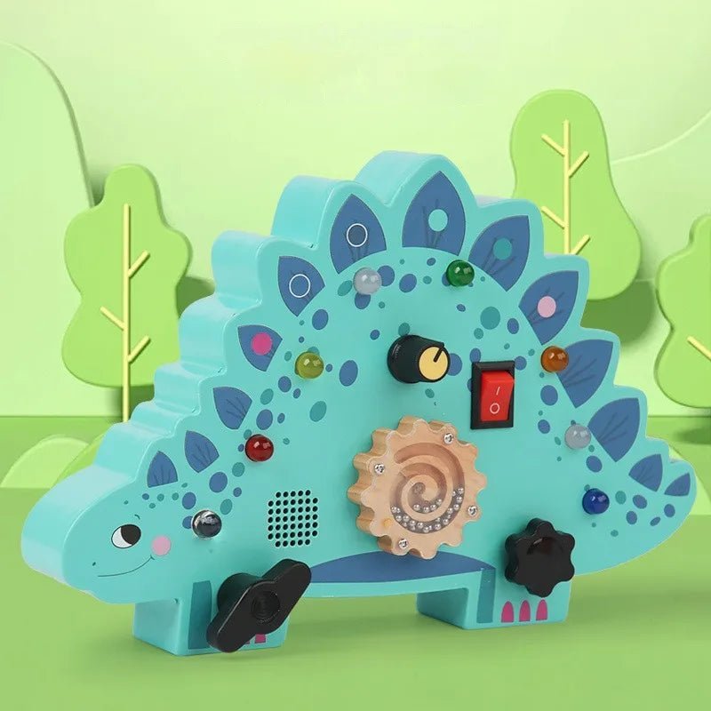 Tableau Montessori - BusyBoardCircuit™ - Stégosaure - Bébé Chérie