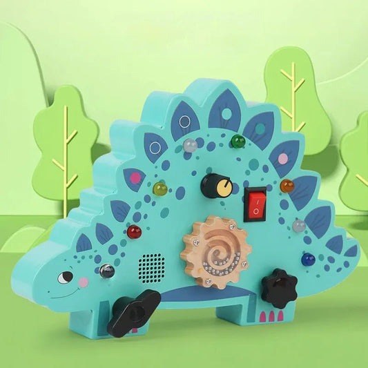 Tableau Montessori - BusyBoardCircuit™ - Stégosaure - Bébé Chérie