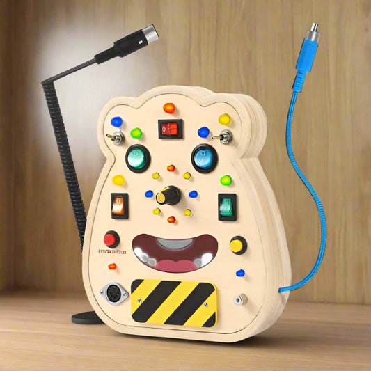 Tableau Montessori - BusyBoardCircuit™ - Visage - Bébé Chérie